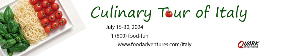 I created this banner image for the fictitious Culinary Tour of Italy.
