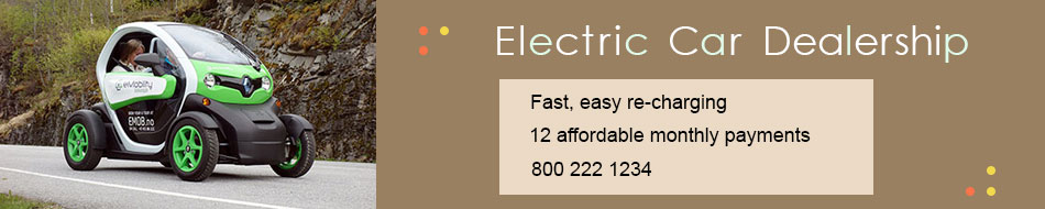 I created this banner image for the fictitious Electric Car Dealership.